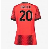 Dres AC Milan Pierre Kalulu #20 Domáci pre Ženy 2023-24 Krátky Rukáv